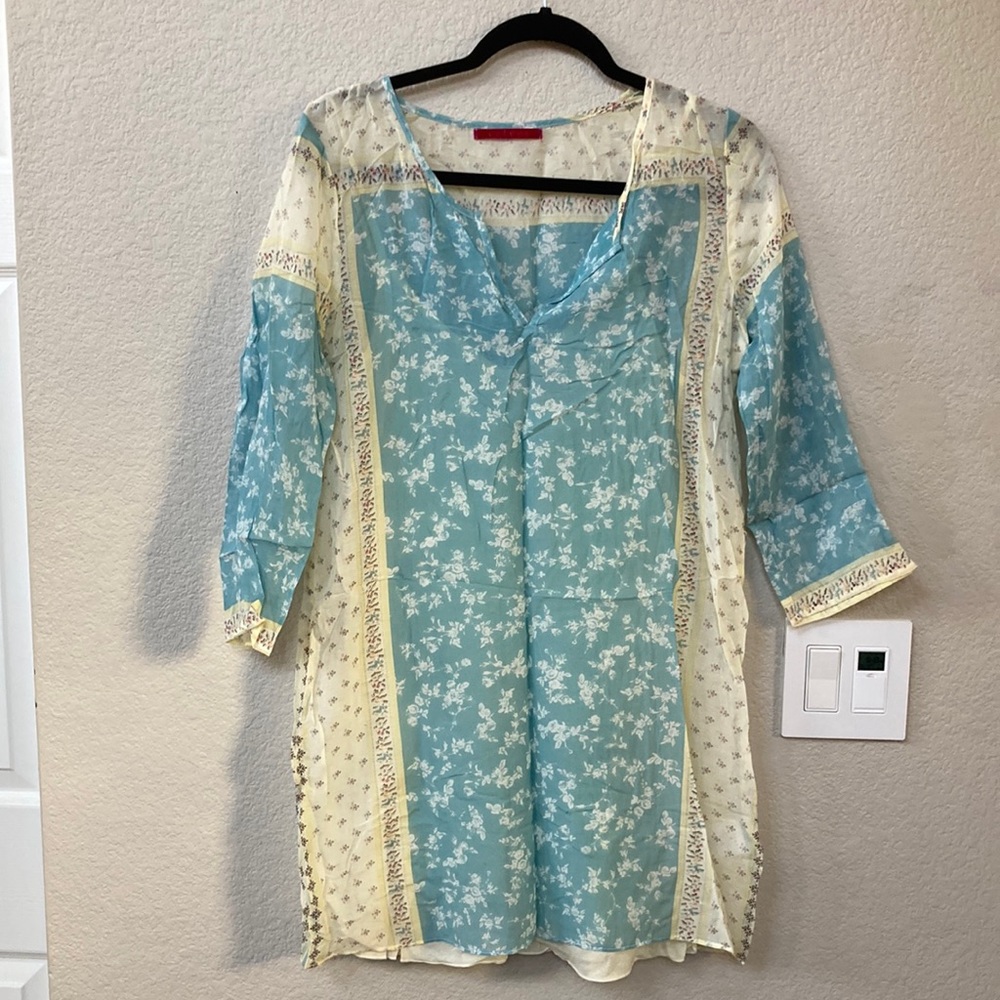 Beautiful silk & cotton dress NWOT.